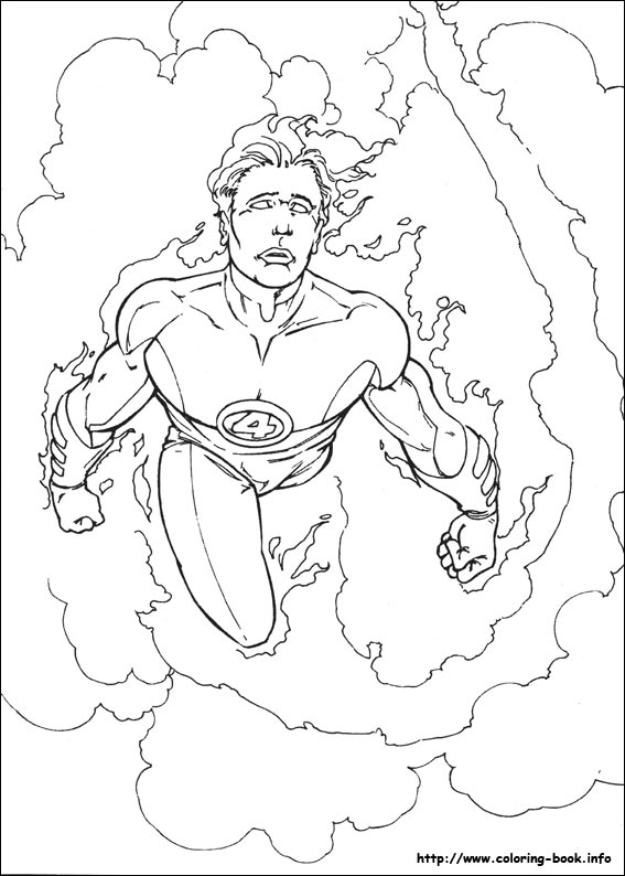 Fantastic Four coloring picture